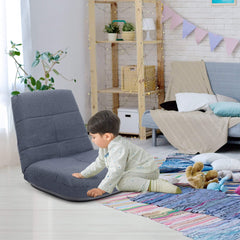 Linen Adjustable Folding Floor Chair