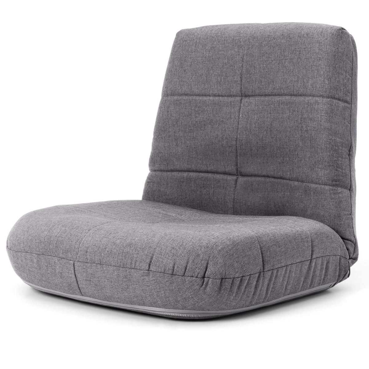 Linen Adjustable Folding Floor Chair