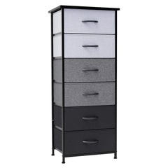 6-Drawer Rattan Fabric Storage Cabinet