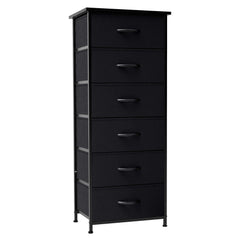 6-Drawer Rattan Fabric Storage Cabinet