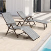 Foldable & Adjustable Aluminum Outdoor Chaise Lounge