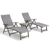 Foldable & Adjustable Aluminum Outdoor Chaise Lounge