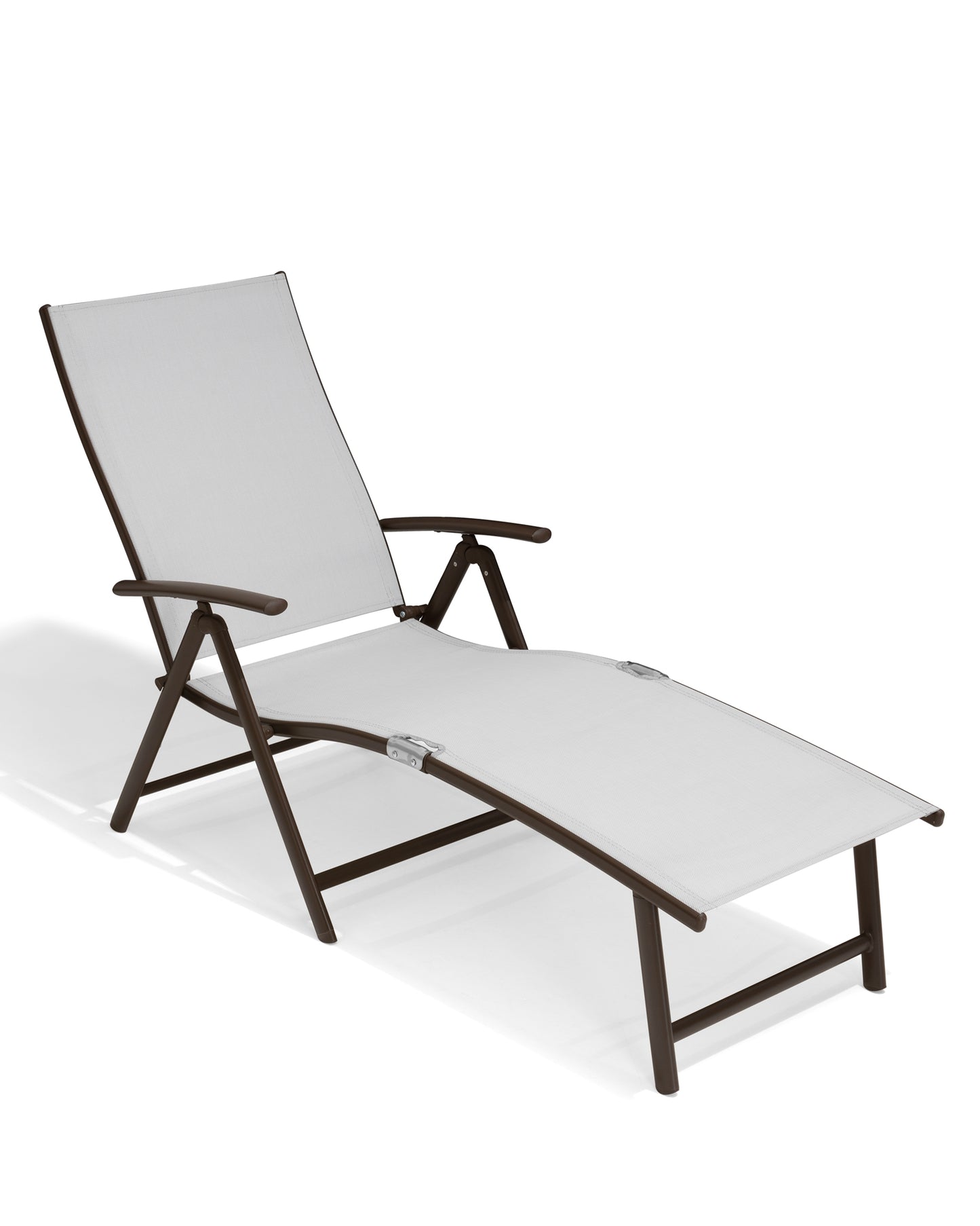 Outdoor chaise lounge cushion single in Light Gray