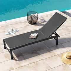 Aluminum Adjustable Outdoor Chaise Lounge Chair