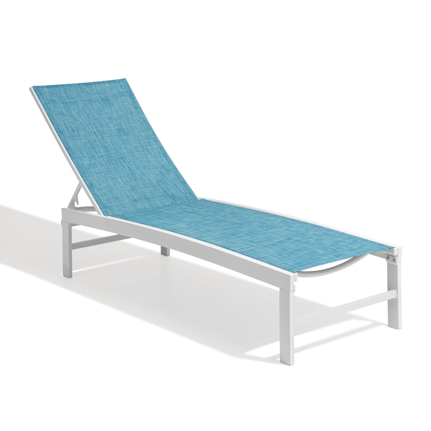 Outdoor chaise lounge cushion single in Blue