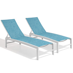 Aluminum Adjustable Outdoor Chaise Lounge Chair