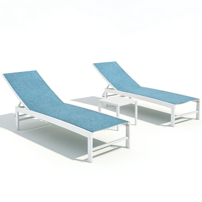 Crestlive Products 1-Piece Outdoor Adjustable Chaise Lounge Chair