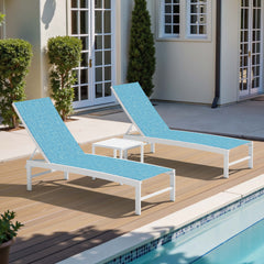 Aluminum Adjustable Outdoor Chaise Lounge Chair