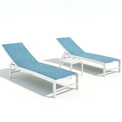 Aluminum Adjustable Outdoor Chaise Lounge Chair