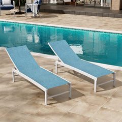 Aluminum Adjustable Outdoor Chaise Lounge Chair