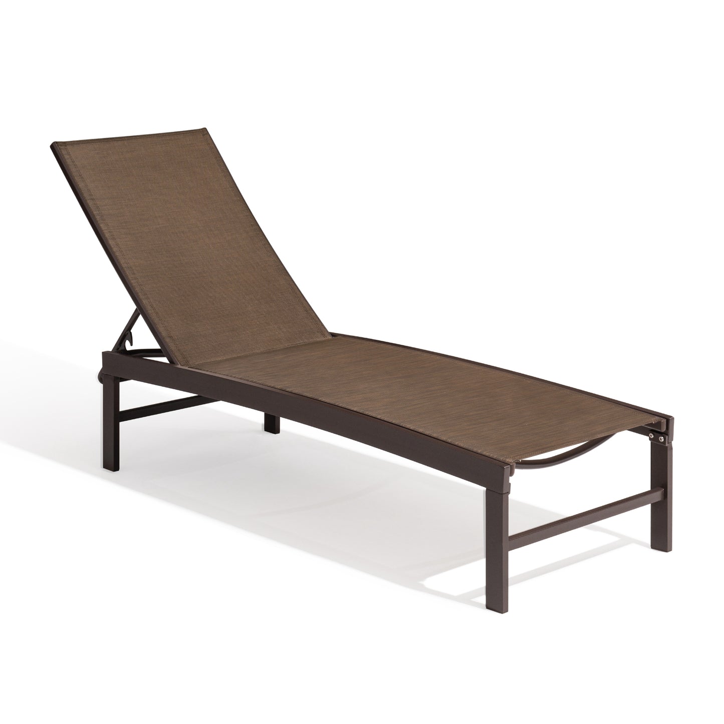 Outdoor chaise lounge cushion single in Brown