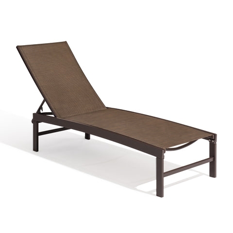 Outdoor chaise lounge cushion single in Brown