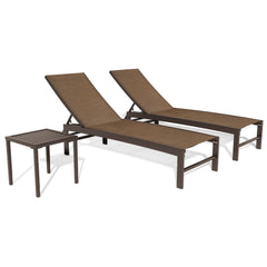Aluminum Adjustable Outdoor Chaise Lounge Chair