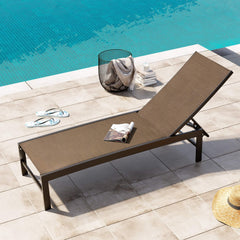 Aluminum Adjustable Outdoor Chaise Lounge Chair