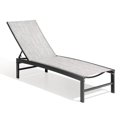 Crestlive Products 1-Piece Outdoor Adjustable Chaise Lounge Chair