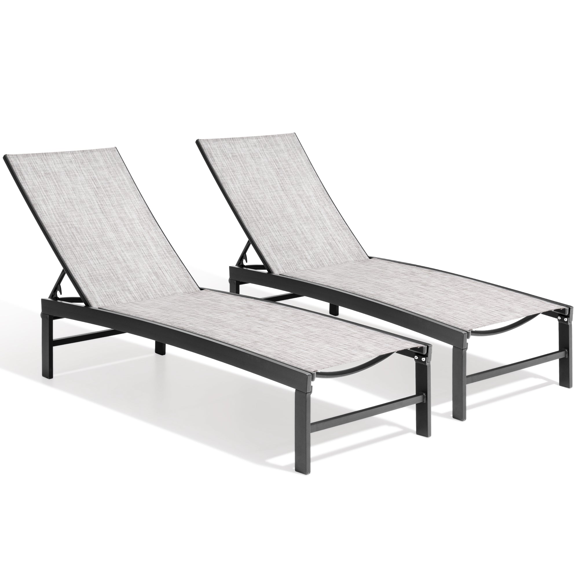 Outdoor chaise lounge cushion 2-piece set in Earth
