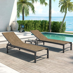 Aluminum Adjustable Outdoor Chaise Lounge Chair