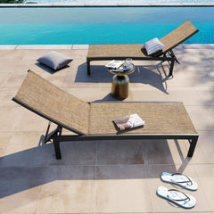 Aluminum Adjustable Outdoor Chaise Lounge Chair