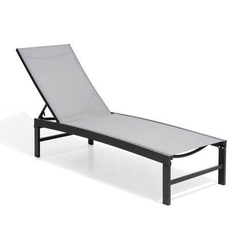 Outdoor chaise lounge cushion single in Ligth Gray