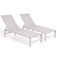 Aluminum Adjustable Outdoor Chaise Lounge Chair