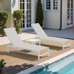 Aluminum Adjustable Outdoor Chaise Lounge Chair