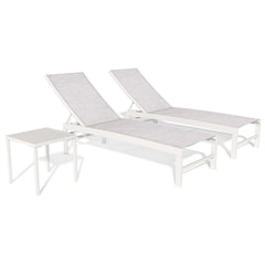 Aluminum Adjustable Outdoor Chaise Lounge Chair