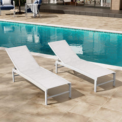 Aluminum Adjustable Outdoor Chaise Lounge Chair
