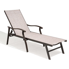 Aluminum Outdoor Adjustable Chaise Lounge Chair