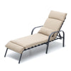 Adjustable Outdoor Chaise Lounge with Cushion & Pillow
