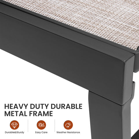 Crestlive Products Steel Outdoor Adjustable Chaise Lounge Chair