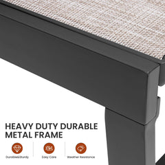 Steel Adjustable Outdoor Chaise Lounge