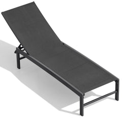 Steel Adjustable Outdoor Chaise Lounge