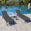 Steel Adjustable Outdoor Chaise Lounge
