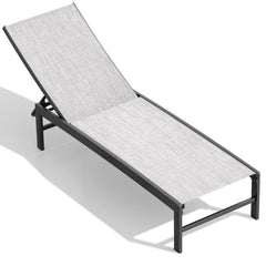 Steel Adjustable Outdoor Chaise Lounge