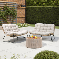 Patio Loveseat with Cushion