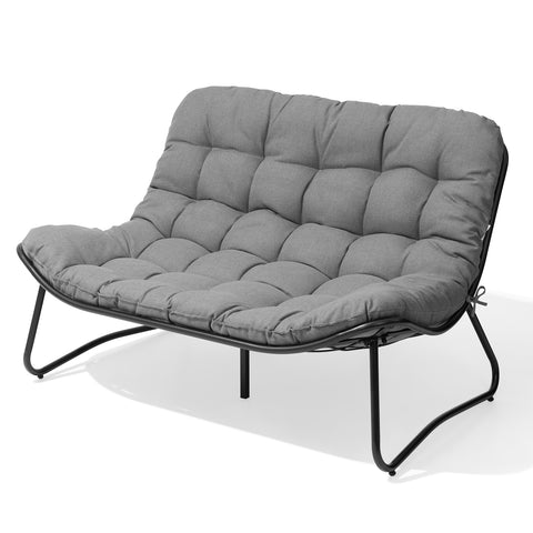 2-seater outdoor loveseat in Dark Gray