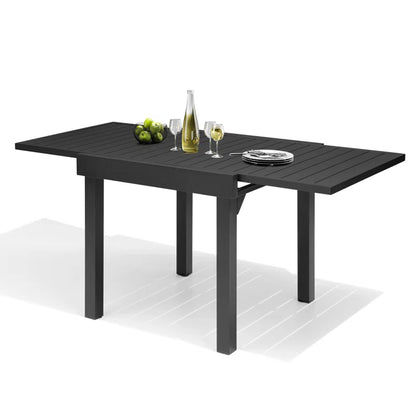 Crestlive Products Outdoor Dining Table Aluminum Extendable Table