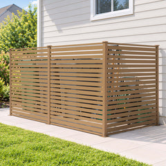Outdoor HDPE Privacy Screen Fence Enclosure with Aluminum Posts