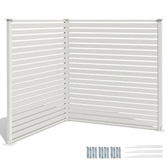 Outdoor HDPE Privacy Screen Fence Enclosure with Aluminum Posts