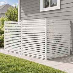 Outdoor HDPE Privacy Screen Fence Enclosure with Aluminum Posts