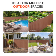 Outdoor PVC Privacy Screen Fence Roll