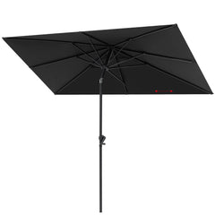 9x5 ft Aluminum Market Umbrella with Tilt