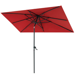 9x5 ft Aluminum Market Umbrella with Tilt