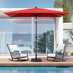 9x5 ft Aluminum Market Umbrella with Tilt
