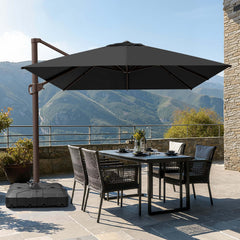 13x10 ft Aluminum Cantilever Patio Umbrella (Base Options)