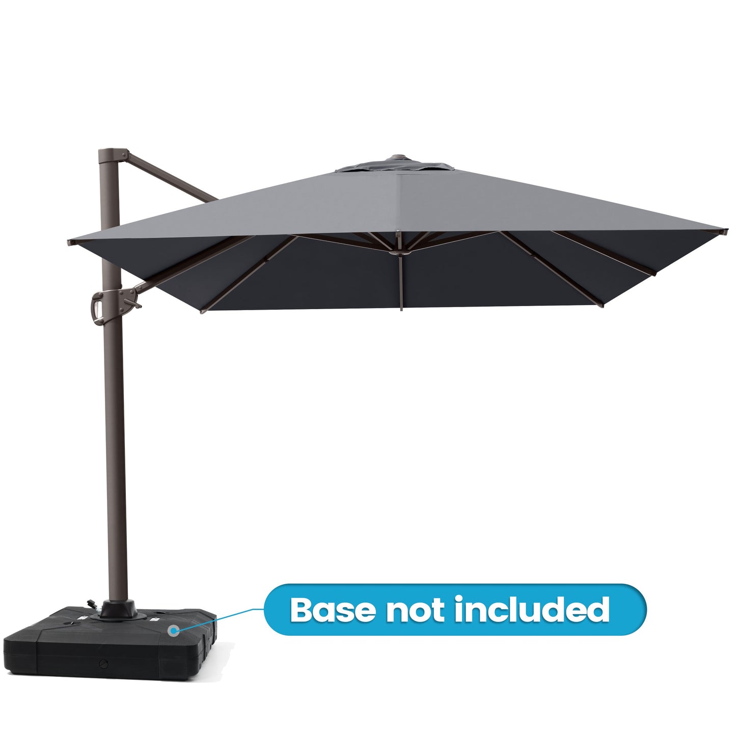 Crestlive Products 13x10ft Aluminum Crank Cantilever Patio Umbrella
