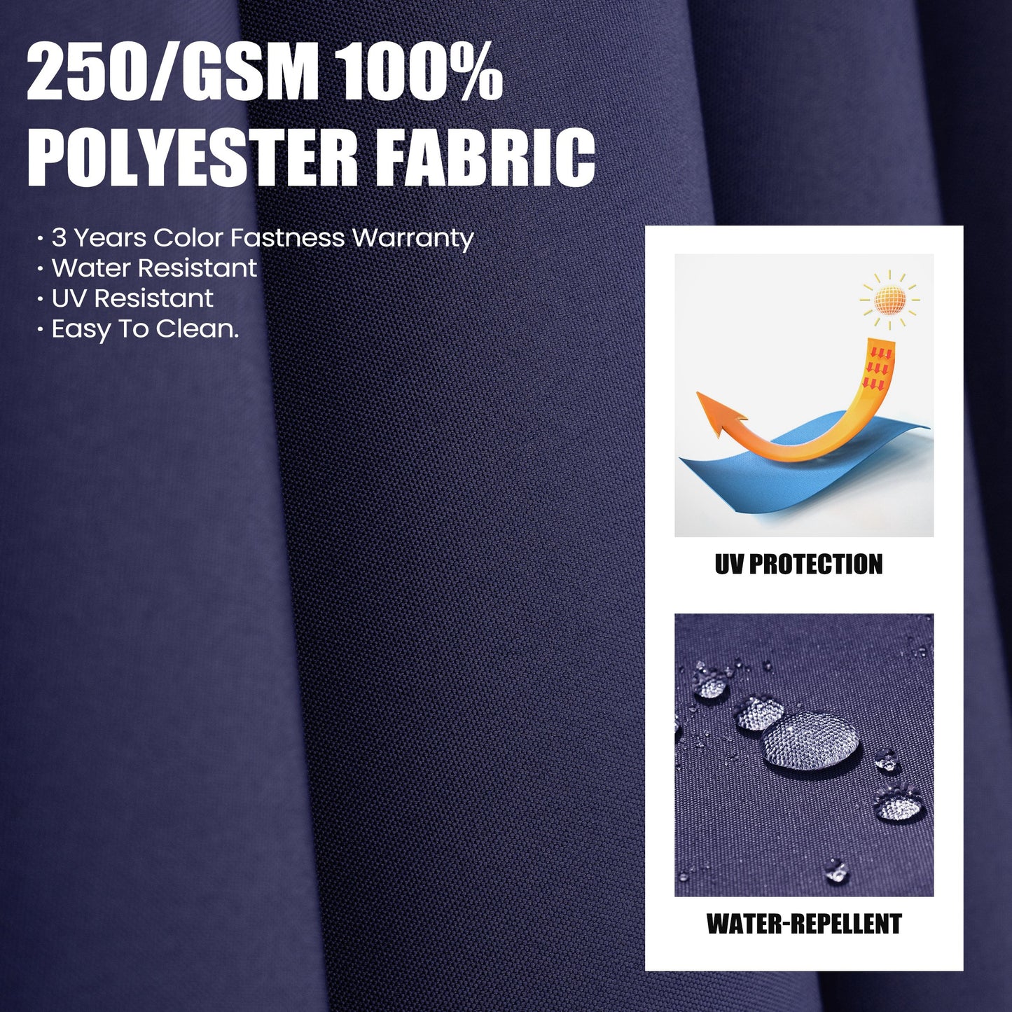 Crestlive Products 13x10ft Aluminum Crank Cantilever Patio Umbrella