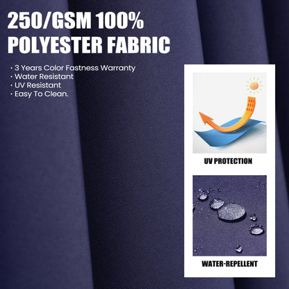 Crestlive Products 13x10ft Aluminum Crank Cantilever Patio Umbrella