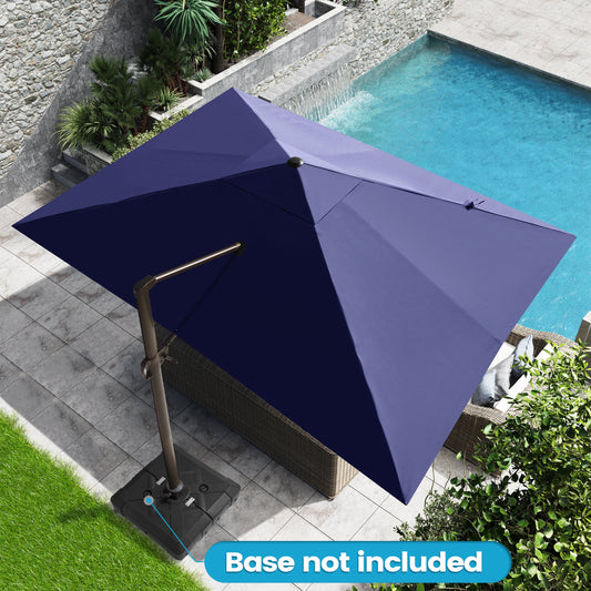 Crestlive Products 13x10ft Aluminum Crank Cantilever Patio Umbrella