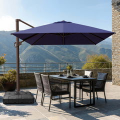 13x10 ft Aluminum Cantilever Patio Umbrella (Base Options)